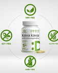 Kava Kava Supplement 750mg Per Serving - 240 Capsules