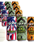 Rip It Energy Drink Variety Pack  12 Cans of 16 fl oz Each  Assorted Flavors for an Energy Rush  with Snacktix Coaster Included TRIBUTE