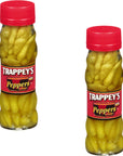 Trappey Peppers in Vinegar  Pack of 2  Smiling Sweets  Delicious Hot Peppers Soaked in Vinegar  Spice up any Dish with a few Peppers  Comes with Two Jars so Stock up Today