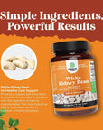 White Kidney Bean Energy Booster - White Kidney Bean Extract Pill and Natural Vegetarian Supplements - Natural Energy Pills and White Bean Extract Supplements