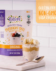 Organic Overnight Oats with Chia Flax  Hemp GlutenFree Oatmeal with 7g of Protein 12oz Bag