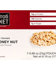 ProtiDiet High Protein Honey Nut Soy Cereal 15g Protein Low Calorie Low Sugar Low Fat No Gluten Ingredients KETO Diet Friendly Ideal Protein Compatible 7 ServingsBox