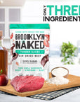 Brooklyn Biltong  CARNIVORE Snack Air Dried Grass Fed Beef South African Beef Jerky  AIP Approved Paleo Keto Gluten Free Only Salt Water and Vinegar Made in USA  16 oz Bag