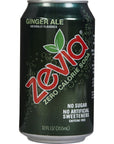 Zevia All Natural Diet Soda  Ginger Ale  12 oz  6 pk