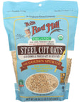 Bobs Red Mill Oats Steel Cut Organic 24ounces Pack of 4  Value Bulk Multipack