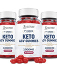 Justified Laboratories (3 Pack) 1st Choice Keto ACV Gummies 1000MG - 180 Gummys