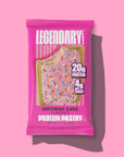 Legendary Foods 20 gr Protein Pastry | Low Carb Tasty Protein Bar Alternative | Keto Friendly | No Sugar Added | High Protein Snacks | Gluten Free On-The-Go Breakfast | Keto Food - Birthday Cake (8-Pack)