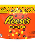 REESES PIECES Peanut Butter in a Crunchy Shell Candy Gluten Free Bulk 99 oz Resealable Bags 8 Count