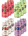 Culture Pop Soda Sparkling Probiotic  40 Calories per can Vegan NonGMO  12 Fl Oz Cans Jazzy  Juicy Pack of 12