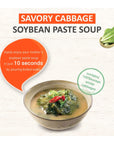 Korean Instant Cabbage  Red Crab Soybean FreezeDried Soup 10 packs Cabbage Block 5 Pack  Red Crab Block 5 Pack 353 oz 100g