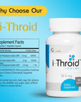 RLC, i-Throid 12.5 mg, Iodine and Iodide Supplement to Support Thyroid Health and Hormone Balance, 90 capsules (90 servings)