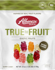 Albanese Worlds Best True to Fruit  Exotic Fruits Gummies 25oz Bag of Gummy Candy Packaging May Vary