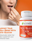 EZ Melts Dissolvable Beta-Glucan Supplement 250 mg, Sugar-Free, 1-Month Supply