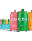 bubly Sparkling Water Tropical Thrill 3 Flavor Variety Pack Lime Grapefruit Mango Zero Sugar  Zero Calories Seltzer Water 12 Fl Oz Cans Pack of 18