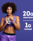 ONE Protein Bars, Blueberry Cobbler, Gluten Free Protein Bars with 20g Protein and only 1g Sugar, Guilt-Free Snacking for High Protein Diets, 2.12 oz (12 Count)