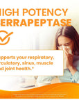 Doctor's Best High Potency Serrapeptase, Supports Healthy Sinuses and a Healthy Immune System, Non-GMO, Gluten Free, Vegan, 120, 000 SPU, 270 Veggie Caps