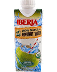 Iberia 100 Pure Organic Coconut Water 111 fl oz Pack of 24