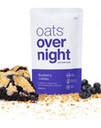 Oats Overnight  Blueberry Cobbler 8 Pack Dairy Free High Protein Low Sugar Breakfast  Gluten Free High Fiber Non GMO Oatmeal 25oz per pack