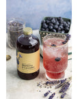 Wood Stove Kitchen  Blueberry  Lavender Mix  Cocktail  Mocktail Mixer  Natural Craft Syrup with Tasty Flavors  Concentrated  Alcohol Free  Aromatic Honey 16 oz