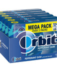 Orbit Peppermint Sugar Free Chewing Gum  321 Oz 30 Count Pack of 6