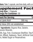 Natrol Alpha Lipoic Acid Capsules, Antioxidant Protection, ALA, Helps Protect Against Cellular Oxidation and Age-Related Damage, Whole Body Cell Rejuvenation, 300mg, 50 Count