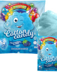 Cotton Candy Bulk Pack 10 cotton candy each 042oz Blue Raspberry mini cotton candy blue cotton candy Individually Wrapped for Parties  Favors Enjoy Fluffiness of kosher candy Anytime