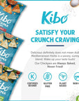 Kibo Chickpea Chips - High Protein/Fiber, Plant-Based, Cert. Gluten Free, Non-GMO, Vegan, Kosher, 3 Flavor Variety Pack, 1oz 12 pk