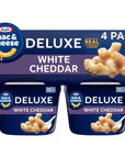 Kraft Deluxe White Cheddar Easy Microwavable Macaroni and Cheese Cups 4 ct Pack 239 oz Cups