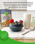 MyCerealMix Sugar Free Granola  Vanilla Almond NonGMO PlantBased Vegan Gluten Free Soy Free Sodium Free No Erythritol No Sugar Alcohols No Stevia All Natural Ingredients