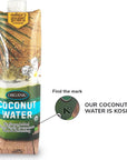 Natures Greatest Foods Organic Coconut Water USDA Organic Certified No Sugar Added Never from Concentrate Pure  Refreshing 338 fl oz Pack of 6