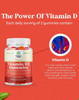 Vitamin D3 Immune Support Gummies - Vitamin D 2000 IU Adult Gummy Vitamins for Bone Strength Heart Health and Immune System Supplement - Vitamin D3 2000IU Immune Vitamins for Adults Immune Booster