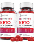 Justified Laboratories (2 Pack) Anatomy One Keto ACV Gummies 1000MG Anatomyone Vegan Non GMO with Pomegranate Juice Beet Root B12 120 Gummys