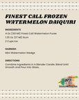 Finest Call Premium Watermelon Fruit Puree Drink Mix 1 Liter Bottle 338 Fl Oz Individually Boxed