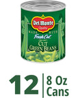 DEL MONTE BLUE LAKE Cut Green Beans Canned Vegetables 12 Pack 8 oz Can