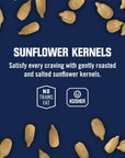 Kars Nuts Roasted  Salted Sunflower Kernels 25 oz Individual Snack Packs  Bulk Pack of 36 GlutenFree Snacks