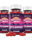 Justified Laboratories (3 Pack) Gemini Keto Gummies 1000MG ACV with Pomegranate Juice Beet Root B12 180 Gummys