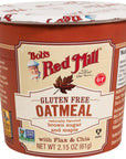 Bobs Red Mill Gluten Free Oatmeal Cup Brown Sugar  Maple Single