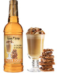 Jordan's Skinny Syrups Sugar Free Butter Toffee Coffee Syrup 750 mL Bottle with By The Cup Syrup Pump