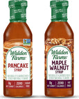 Walden Farms Variety Pack Syrups 12 oz Maple Walnut and Pancake Syrup Near Zero Fat Sugar and Calorie For Pancakes Waffles French Toast Desserts Snacks Appetizers and Many More