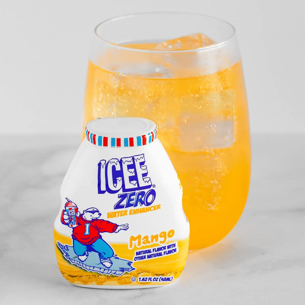 ICEE Zero Calorie Cherry Blue Raspberry Orange and Mango Liquid Water Enhancer Drink Mix Natural Flavor Drops Sugar Free 162 Fl Oz Concentrate 48 ml  4 Ultimate Variety Pack