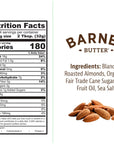 Barney Butter Almond Butter, Crunchy, 16 Ounce Jar, Skin-Free Almonds, No Stir, Non-GMO, Gluten Free, Keto, Paleo, Vegan