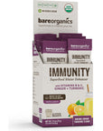 BareOrganics OnTheGo Immunity Superfood Water Enhancer  Organic Drink Mix 028 Ounce Pack of 12