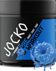 Jocko Fuel Ultimate Pre Workout Powder - Pre-Workout Energy Powder Drink for Men & Women - High Stim Sugar-Free Nootropic Blend to Support Muscle Pump, Energy, & Recovery 200mg Caffeine Blue Raspberry