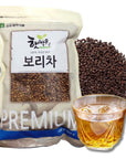 Korean Roasted Barley Tea 400g14oz Roasted Barley Grown in Korea Mugicha Boricha Traditional Tea for Cold or Hot water Healthy Drink Pack of 1 with Zipper Bag