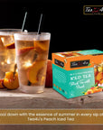 Tea4U Peach Iced Tea Cold Brewed 10 Tea Bags