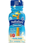 PediaSure Grow & Gain Nutrition Shake For Kids, Vanilla, 8 fl oz (Pack of 4)