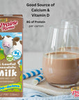 Prairie Farms  Chocolate Milk Shelf Stable 1 Low Fat Milk Chocolate Milk Boxes Vitamin D Kosher  8 FL oz 27 Pack