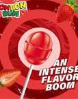 Colombina Bon Bon Bum Classic Lollipops  Sweet Strawberry with Chewy Bubble Gum Center Suckers GlutenFree Candy 6 oz Bags 10 Count  1 Pack