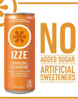 Sparkling Clementine Juice 4 Cans 84 Fl Oz each  Natural Sparkling Water  Fruit Juice Blend with Stainless Steel Coffee Beverage Stirrers  No Added Sugar Low Sodium Perfect for Refreshin