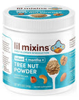 Lil Mixins Early Allergen Introduction Powder, Tree Nut | Baby Stage 1-3, For Infants & Babies 4-12 Mo., Support Healthy Food Tolerance | 8.5 Oz Jar, 4 Month Supply